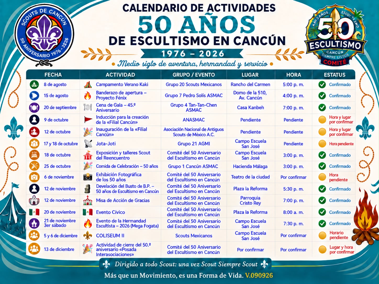 Calendario de Eventos